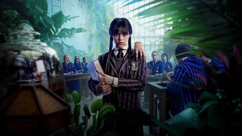 Jenny Ortega in der Netflix-Erfolgsserie "Wednesday" / © Netflix 